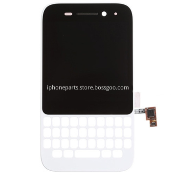 Screen with Frame for BlackBerry Q5 White